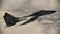 Warwolf 1's MiG-29A Fulcrum in flight over Moscow