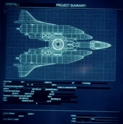 OLDS design blueprints, details redacted