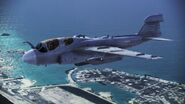 EA-6B Prowler over Comona Base