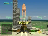 F-4E Phantom II attacking a space shuttle