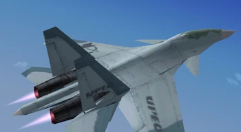 Modelo personalizado Su-37 Super Flanker-R para la niña prodigio Rena Hirose.