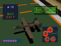 The A-10 in the Hangar screen