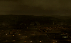 The Razgriz successfully flew into Gründer's tunnel network and destroyed the  control facility within it