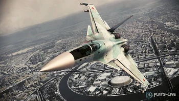 Su-37 ruso del Assault Horizon sobrevolando Moscú.