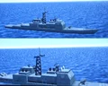 A United States Navy Ticonderoga-class cruiser