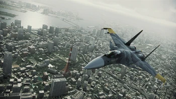 Su-37 del as eruseano Dave Jordan sobrevolando Tokio en el Assault Horizon.