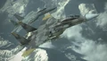 An F-15E -YELLOW SQUADRON- with an F-15E -MOBIUS-