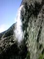 A waterfall at Istas Fortress