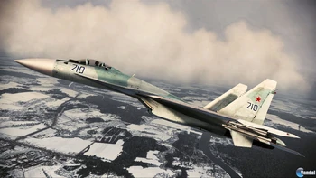 Su-37 ruso del Assault Horizon sobrevolando Moscú.