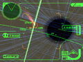 Gameplay during Electrosphere, featuring the Orbital Satellite Laser