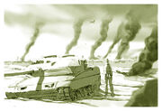 Wrecked Tank in Futuro