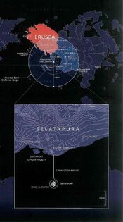 Arsenal Bird defense range and Selatapura plan view