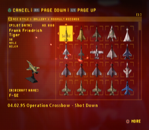 Ace Combat Zero Assault Records