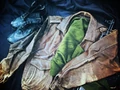 Foulke's coat, muffler, boots, and firearm (circa 2005)