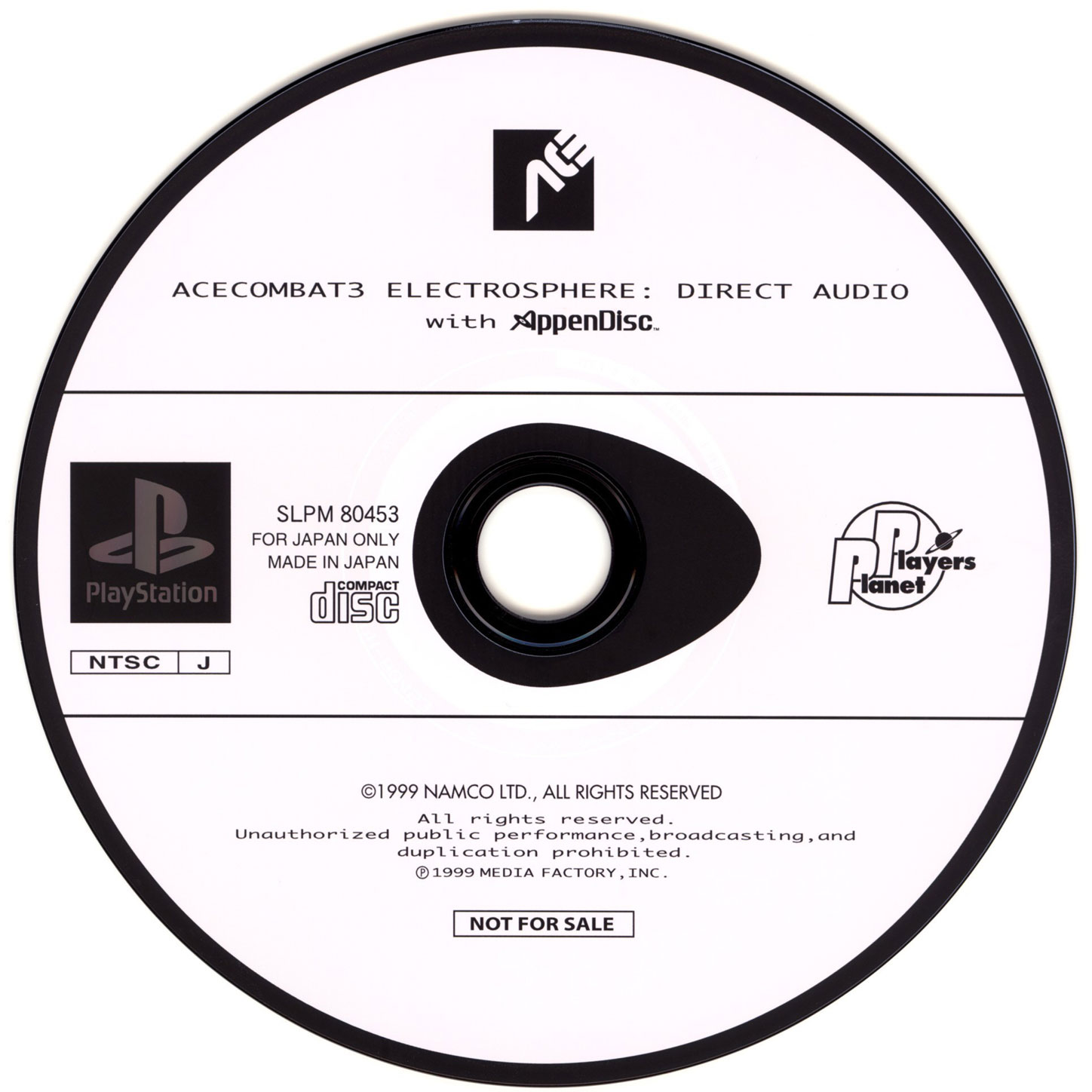 Ace Combat 3: Electrosphere Direct Audio with AppenDisc | Acepedia 