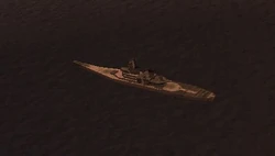 The sole battleship that took part in the 