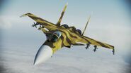 Su-37 Terminator over Pipeline