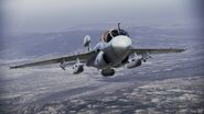 An EA-6B flying over Stonehenge