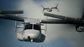 Two MV-22s evacuating the airbase on Fort Grays Island