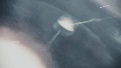 OLDS meteorites striking UNF forces during Operation Bunker Shot