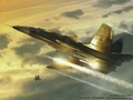 Su-47 launching its missiles.