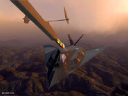 F-117A and Refueling Boom