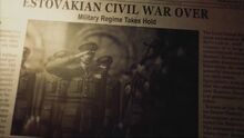 Estovakian Civil War Over