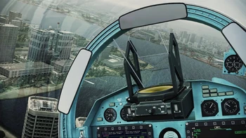 Cabina de vuelo de un Su-37 en el Assault Horizon.