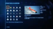 AC7 List of aces screen