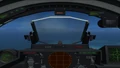 The F-4X's cockpit view, without the HUD