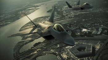 F-22s over pentagon