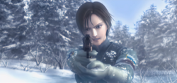 Kei Nagase pointing a gun to a Yuktobanian soldier.png