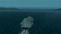 The Kestrel sailing through the  on September 30, 2010