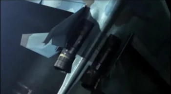 Su-37 del Escuadrón Antares en un exclusivo esquema mimético en azul.