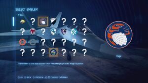 AC7 Emblem Selection