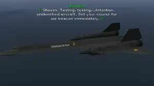 O intruso Yuktobaniano SR-71 sobre a costa sudoeste de Osea (24 de setembro)