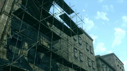 A building under reconstruction