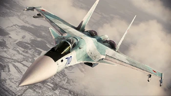 Su-37 ruso del Assault Horizon sobrevolando Moscú.