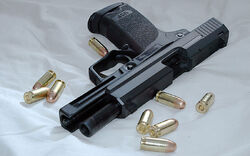 HK USP w .45 cal rounds