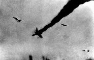 A shot down F-105 during the Verusa War