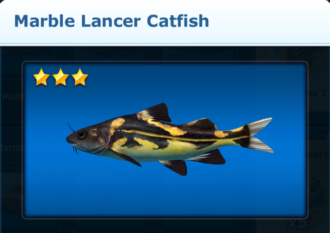 Marble Lancer Catfish, Ace Fishing Wiki