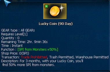 Lucky coin charm