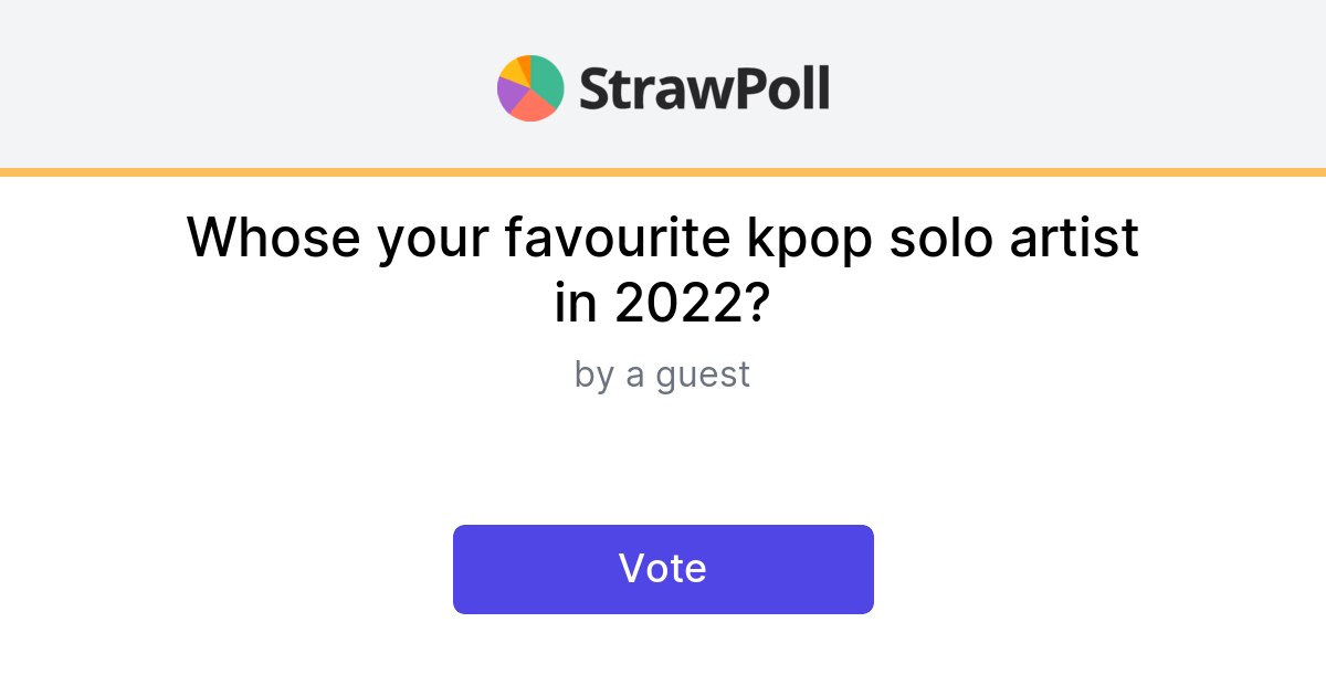 Vote for Kpop solo Artist that comeback in 2022 Fandom