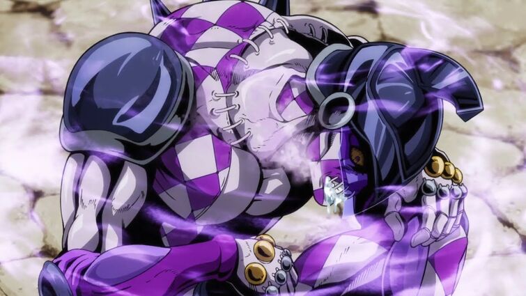 What does the purple text around Jojo villains mean? - Quora