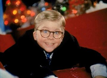 Ralphie touching sale the leg lamp