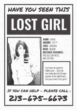 Nikki missing poster