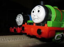 The scene in United War when Gordon and Percy are upset about Edward and Flying Scotsman