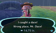 A player catching a Dace