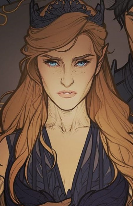 Lucien bowing to Feyre in “A Court Of Thorns And Roses” Coloring