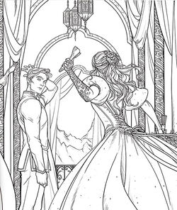 A Court Of Thorns and Roses Coloring Book: +40 High-quality Images